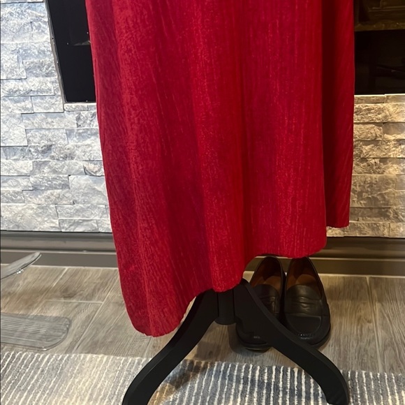 Zara Red Midi asymmetrical Dress size S - Picture 11 of 13